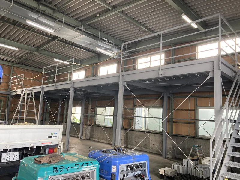 物流会社 架台設置工事